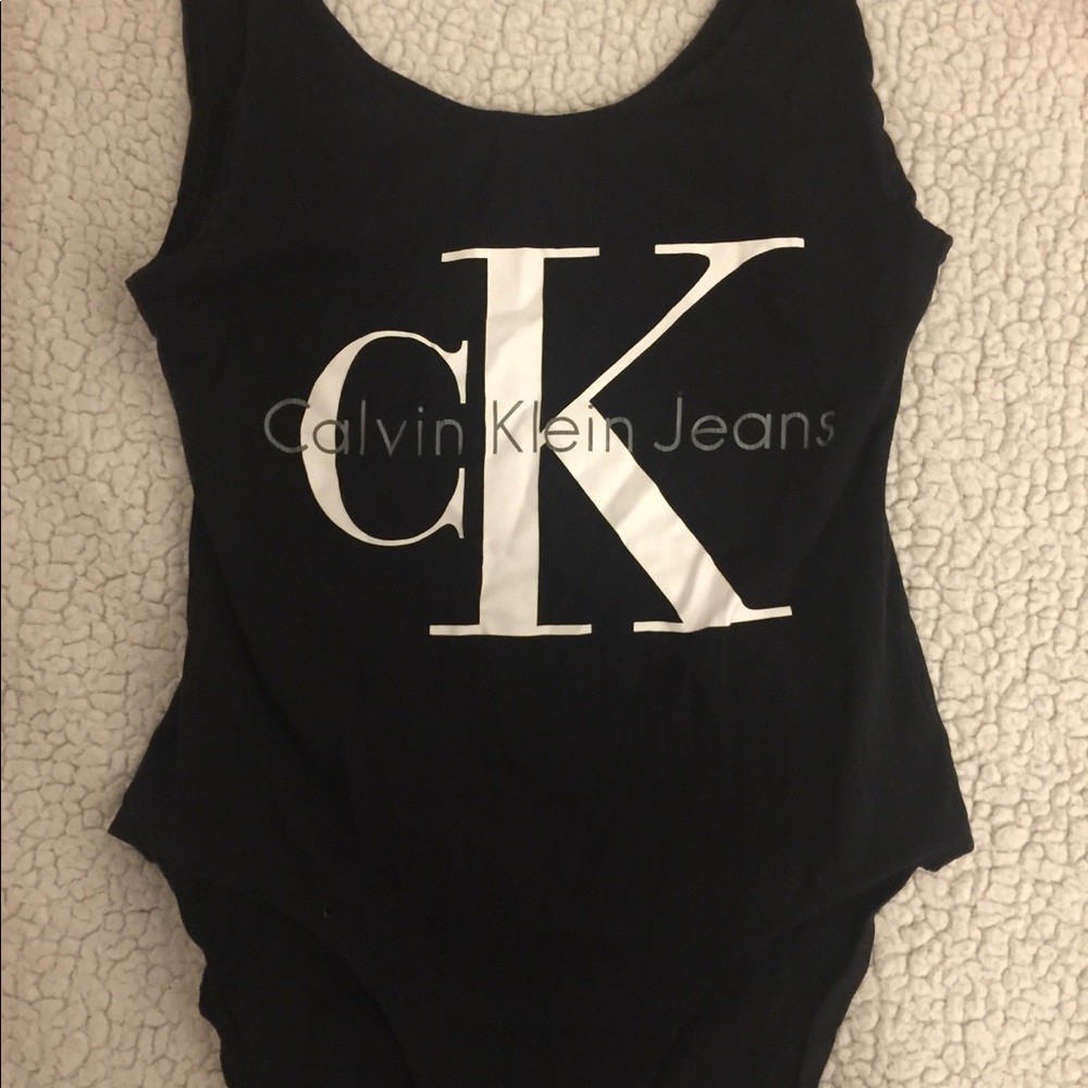 Calvin Klein Jeans Black Bodysuit